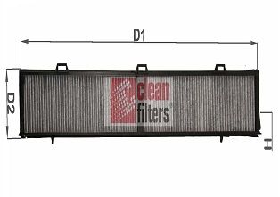 CLEAN FILTERS Filtrs, Salona telpas gaiss NC2314CA